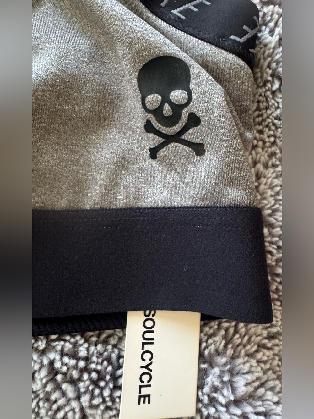 Nike x Soul Cycle- Gray and Black Logo-Strap Sports Bra - Picture 5 of 5
